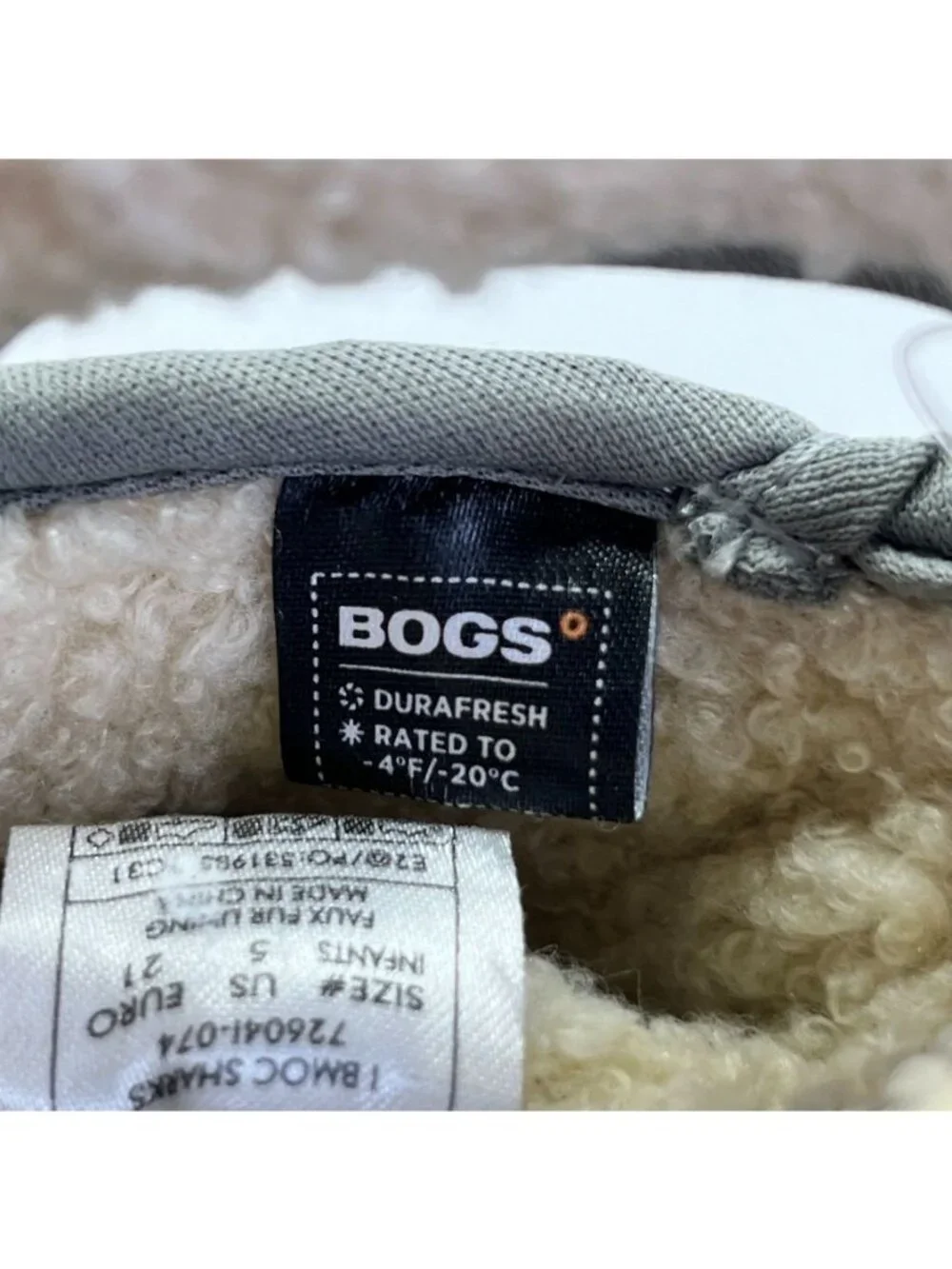 Bogs retail shelf
